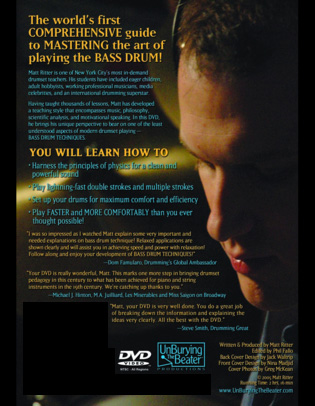 Matt Ritter - UnBurying The Beater - DVD Cover Back